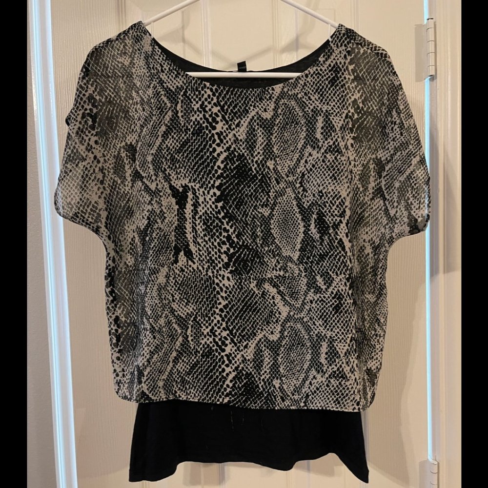 Express Women's Snakeskin Blouse